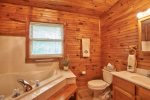 Adjoining, private bath